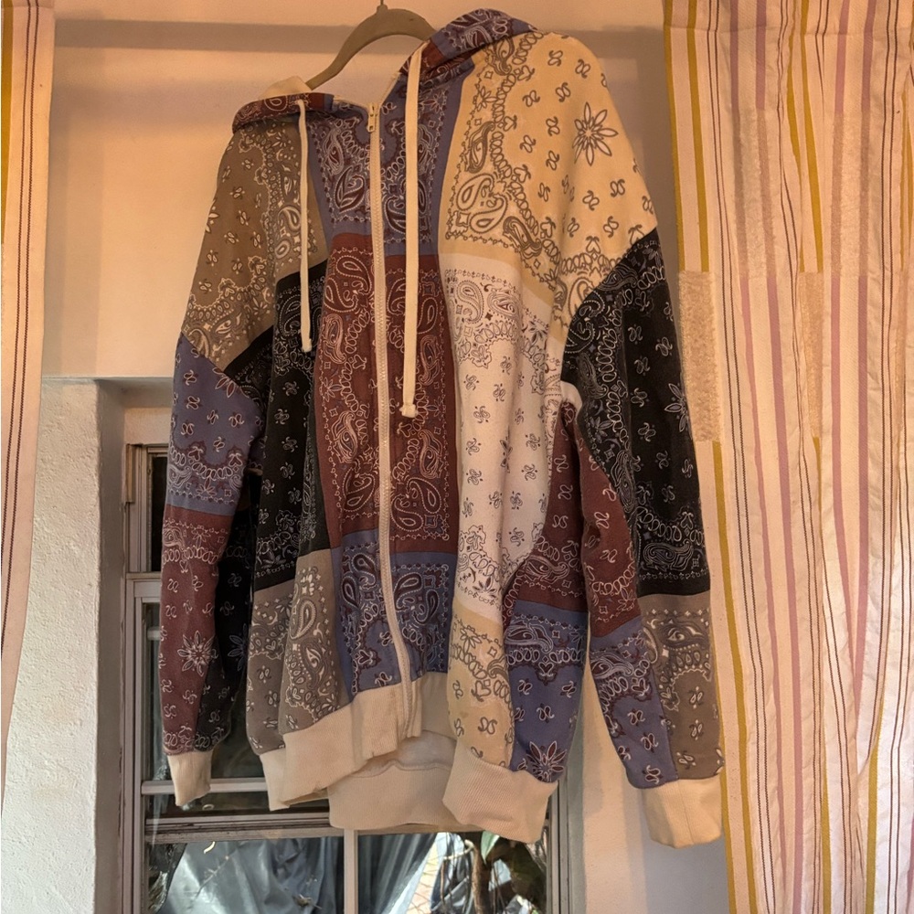 Forever 21 Multicolor Patchwork Hoodie - image 6